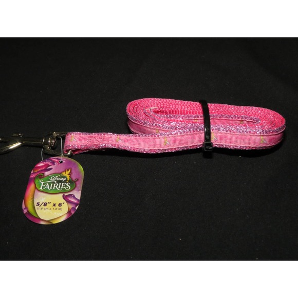 Disney Fairies Tinkerbell Pink Dog Leash-  5/8" x 6' - Brand New - Picture 1 of 2